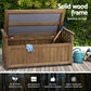 Outdoor Storage Box Wooden Bench Chest Toy Tool Sheds