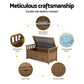 Outdoor Storage Box Wooden Garden Bench Chest Toy Tool