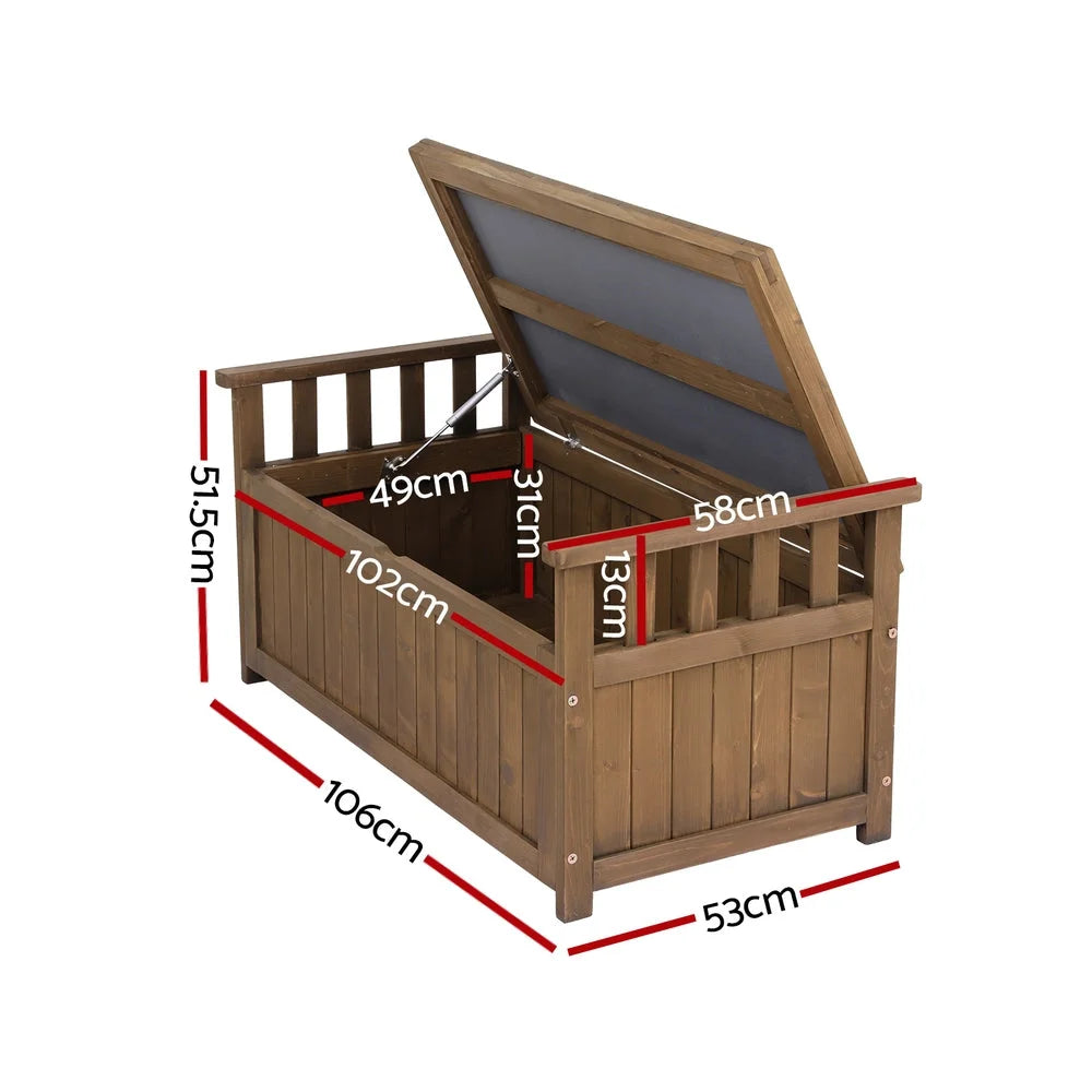 Storage Box Wooden Bench Chest Toy