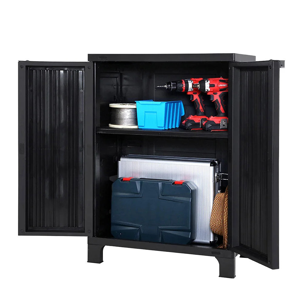 Outdoor Storage Cabinet Cupboard Lockable Garden Sheds