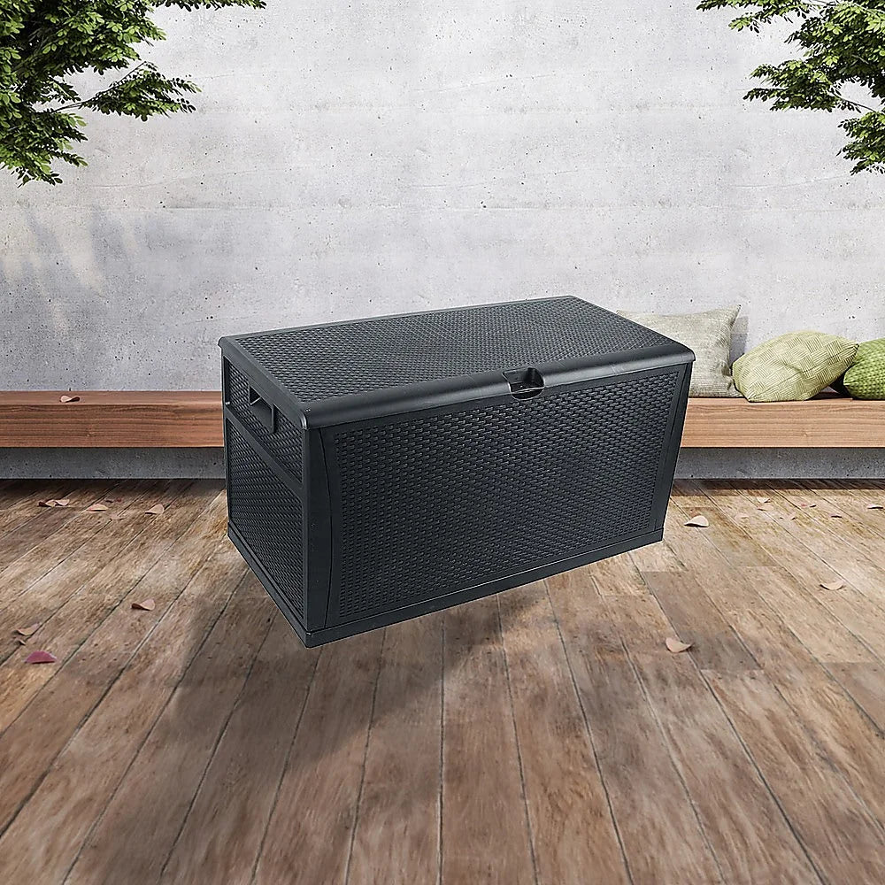 Outdoor Storage Plastic Bench Box 450L Patio Deck Box