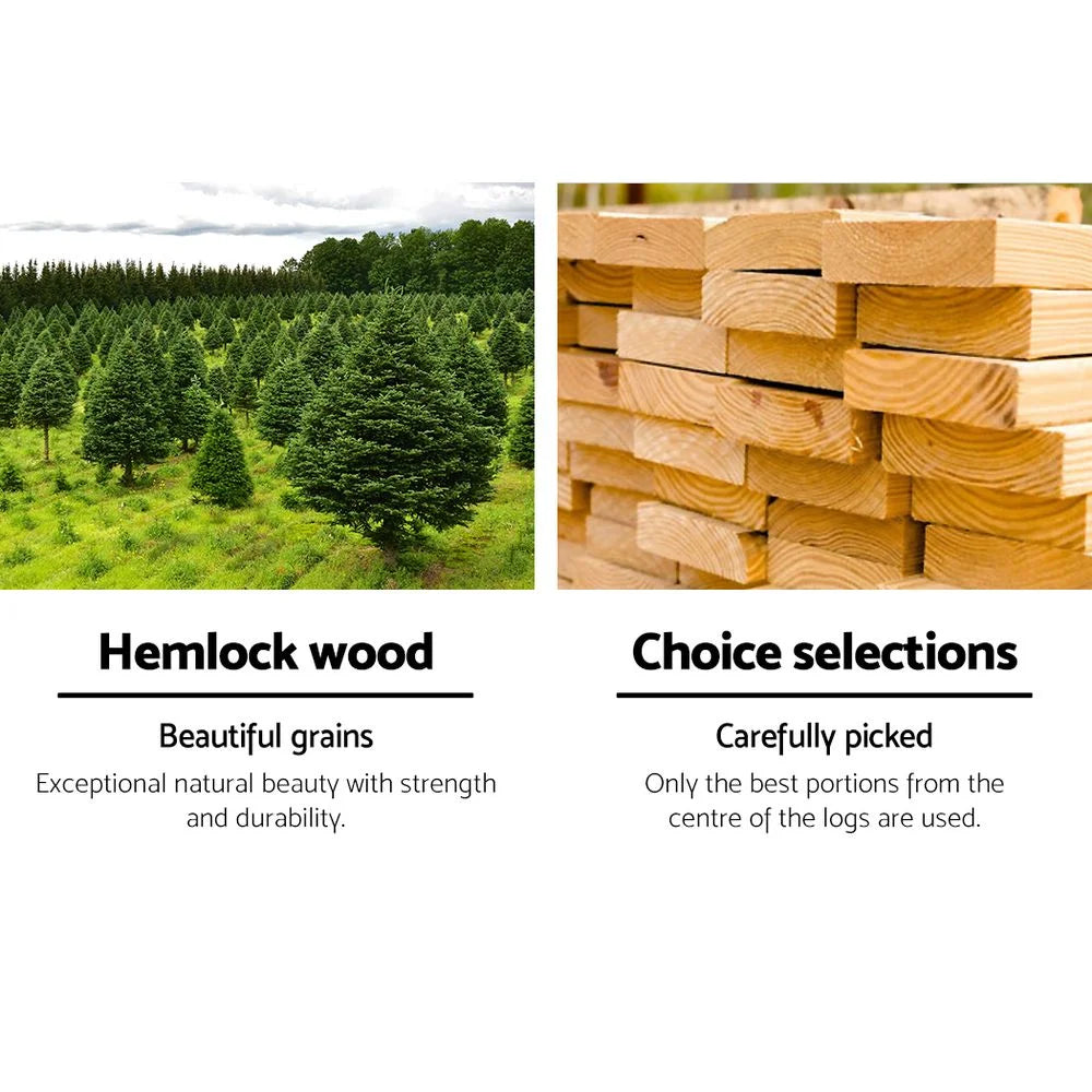 Outdoor Sun Lounge Beach Chairs Table Setting Wooden