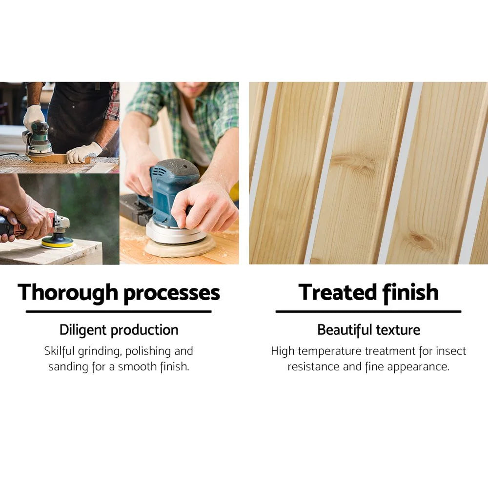 Outdoor Sun Lounge Beach Chairs Table Setting Wooden