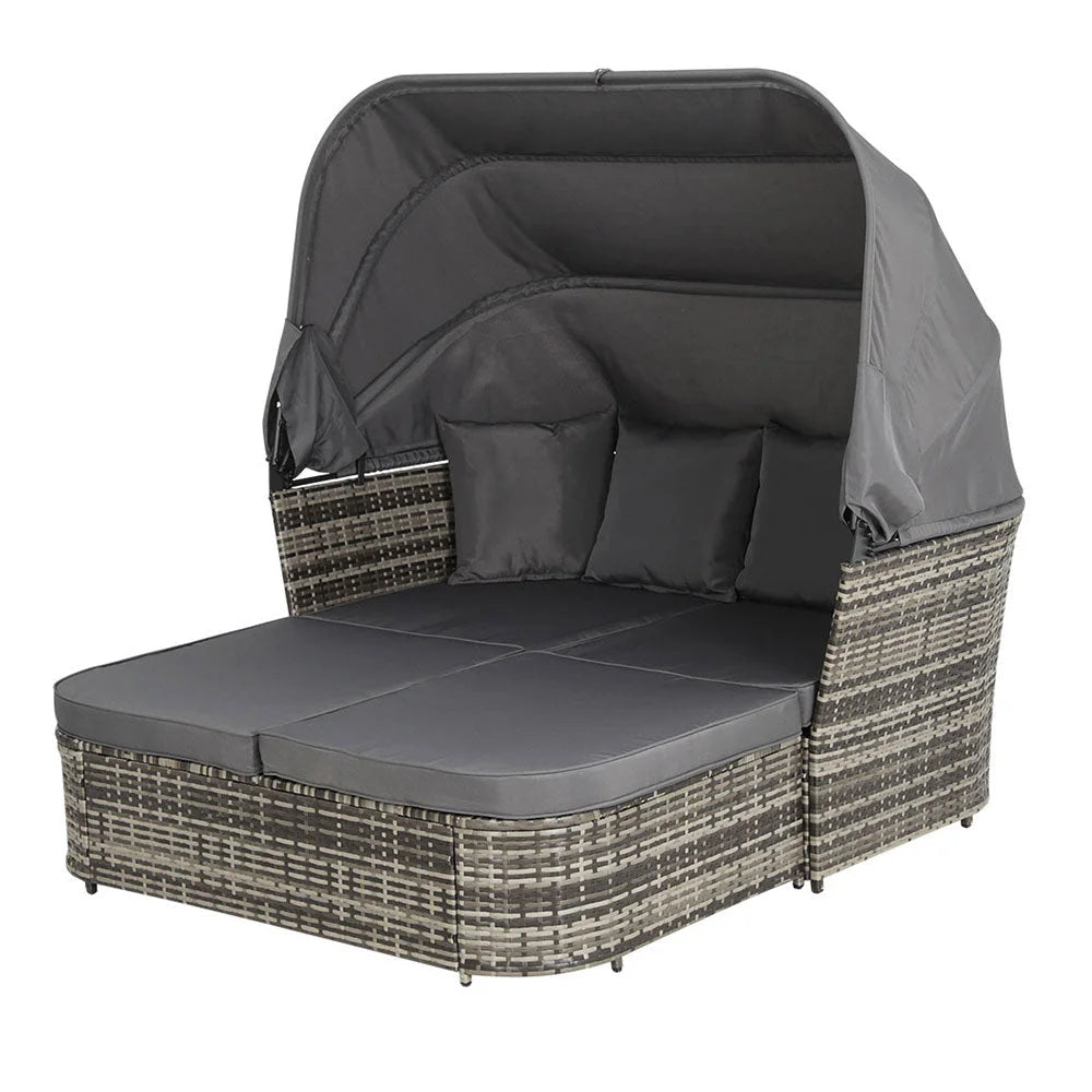 Wicker outdoor lounge setting