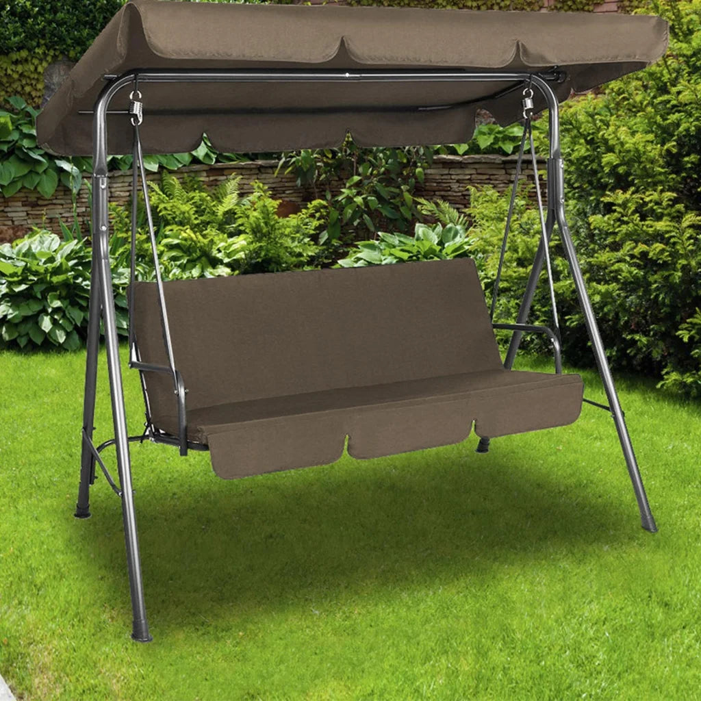 Outdoor Swing Bench Seat Chair Canopy 3-Seater Garden
