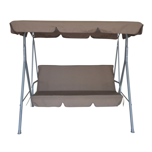 Outdoor Swing Bench Seat Chair Canopy 3-Seater Garden