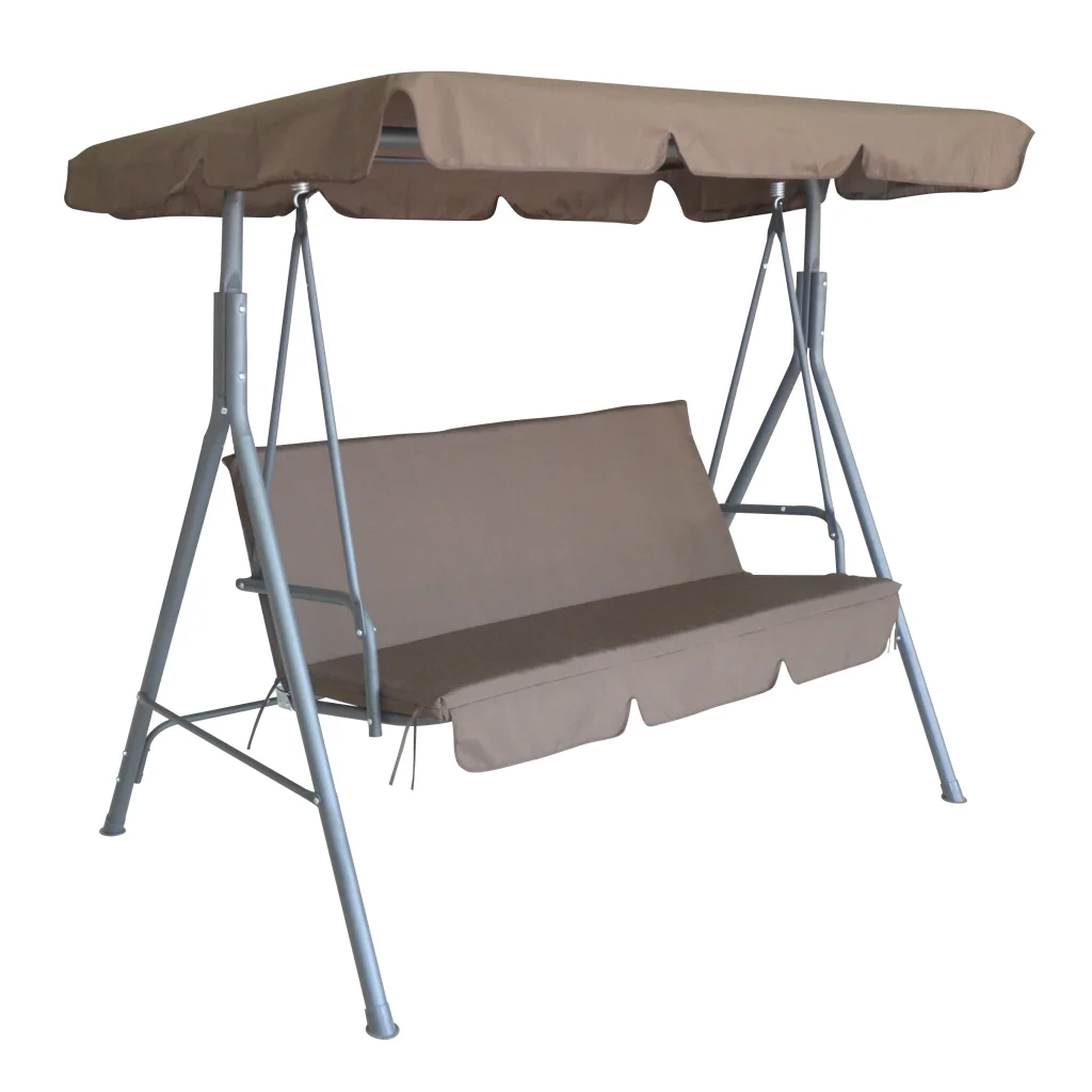 Outdoor Swing Bench Seat Chair Canopy 3-Seater Garden