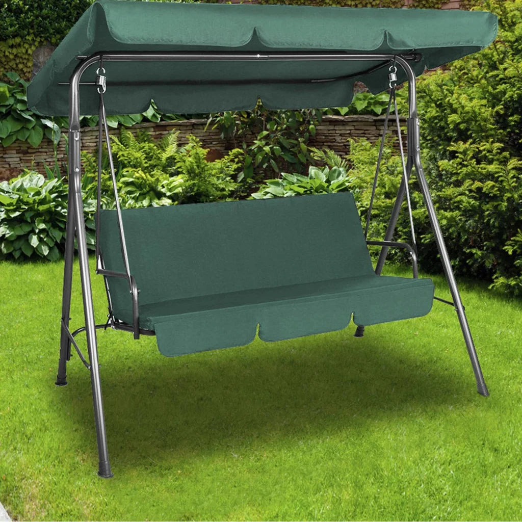 Outdoor Swing Bench Seat Chair Canopy 3-Seater Garden