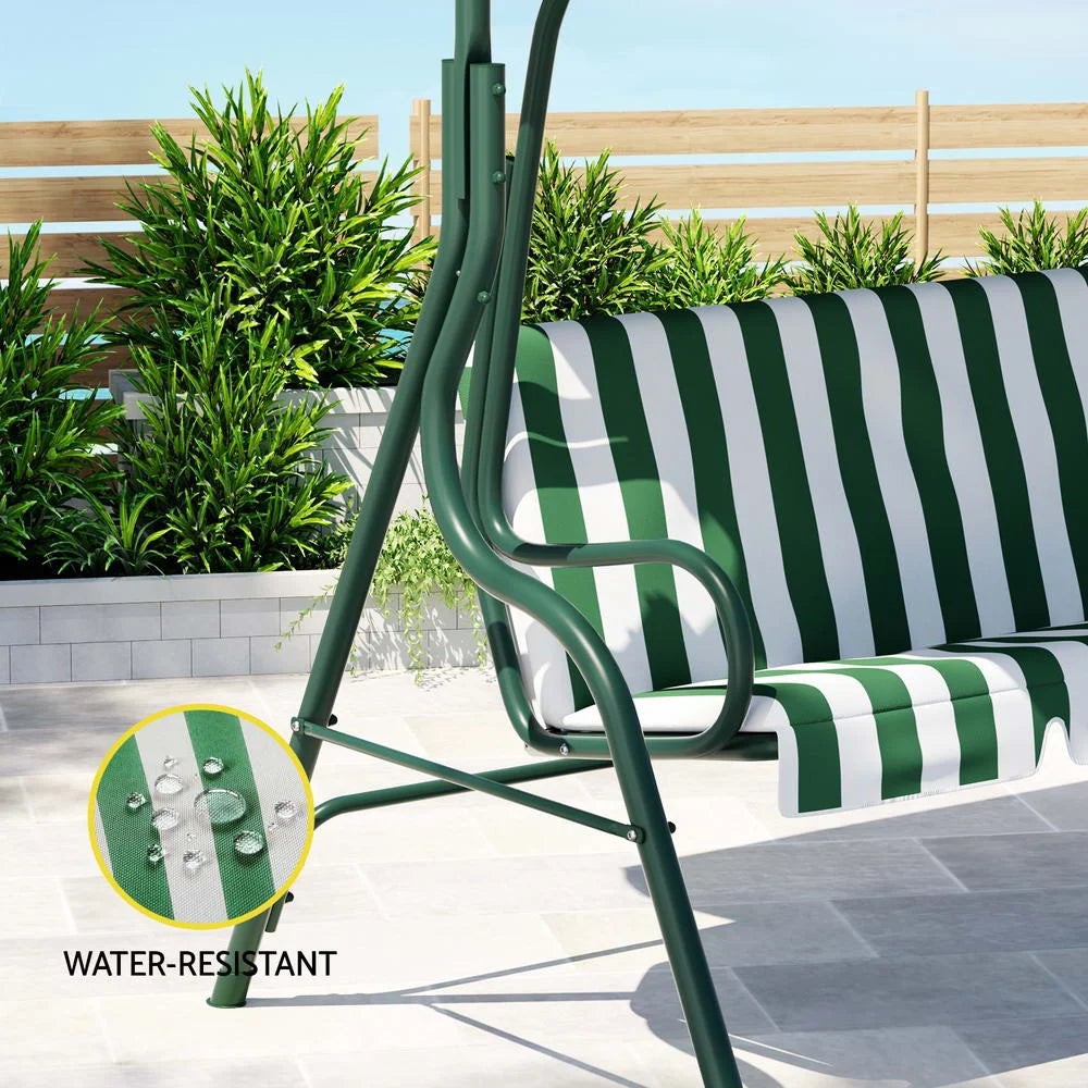 Chair with outdoor swing bench canopy seater
