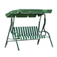3 Outdoor Swing Bench Canopy Seater Chair White Green