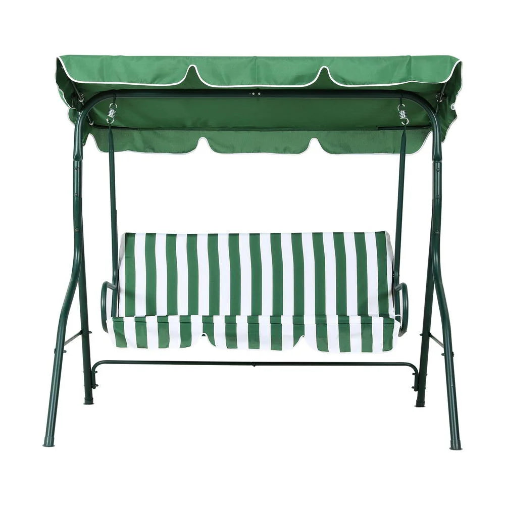 Outdoor Swing Chair Garden Bench Furniture Canopy 3 Seater