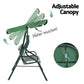 Chair 3 Outdoor Swing Seater White Green
