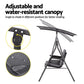 Chair with outdoor swing canopy cup holder