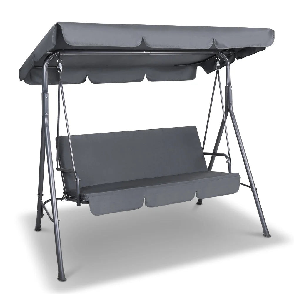 Outdoor Swing Chair Hammock Bench Seat with Canopy &