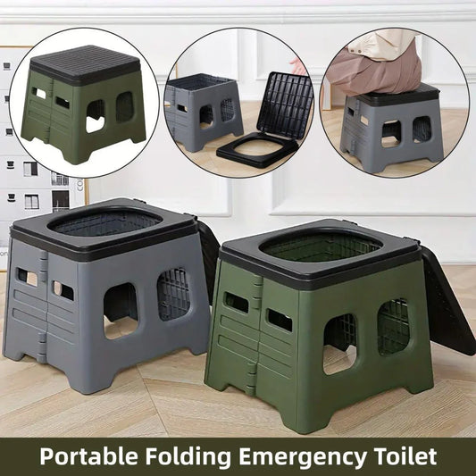 Outdoor Travel Toilet Portable Folding Stool Seat