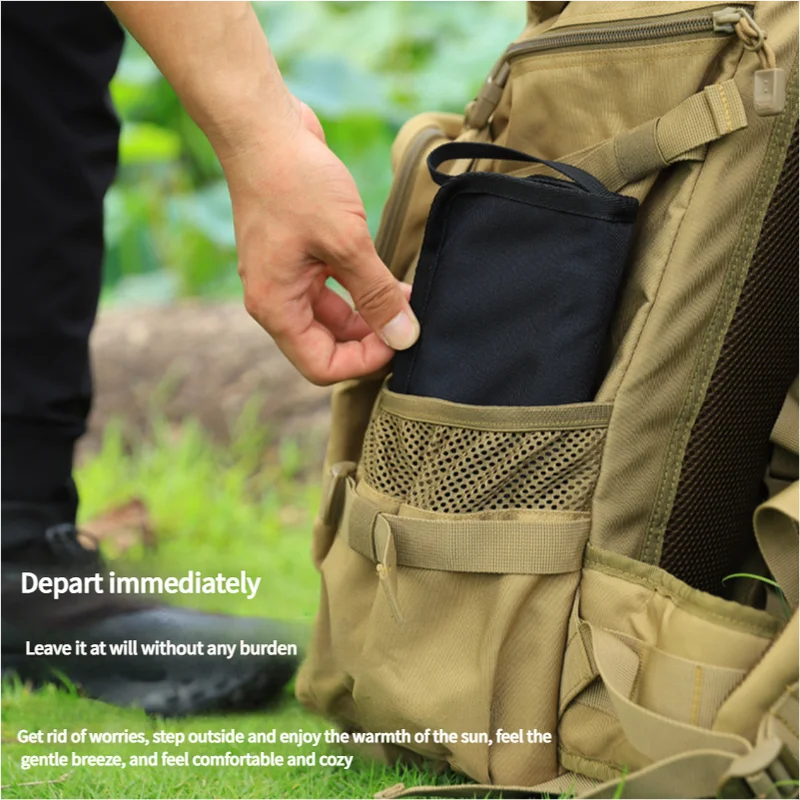 Outdoor Ultralight Folding Camping Chair - Black - Outdoor