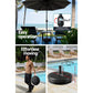 Outdoor Umbrella 2.7M Base Beach Pole Garden Tilt Sun Patio