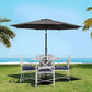 Outdoor Umbrella 2.7M Base Beach Pole Garden Tilt Sun Patio