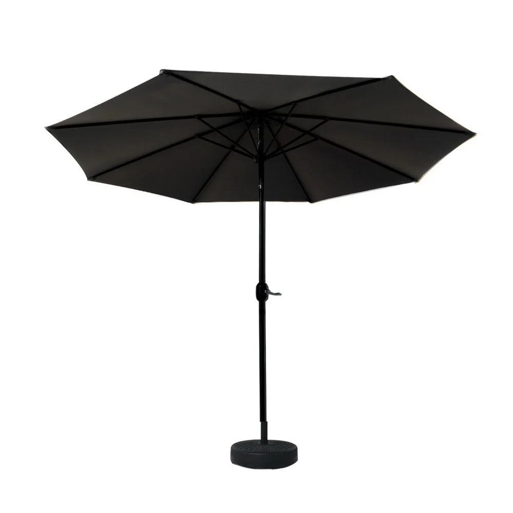 Outdoor Umbrella 2.7M Base Beach Pole Garden Tilt Sun Patio