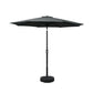Outdoor Umbrella 2.7M Base Beach Pole Garden Tilt Sun Patio