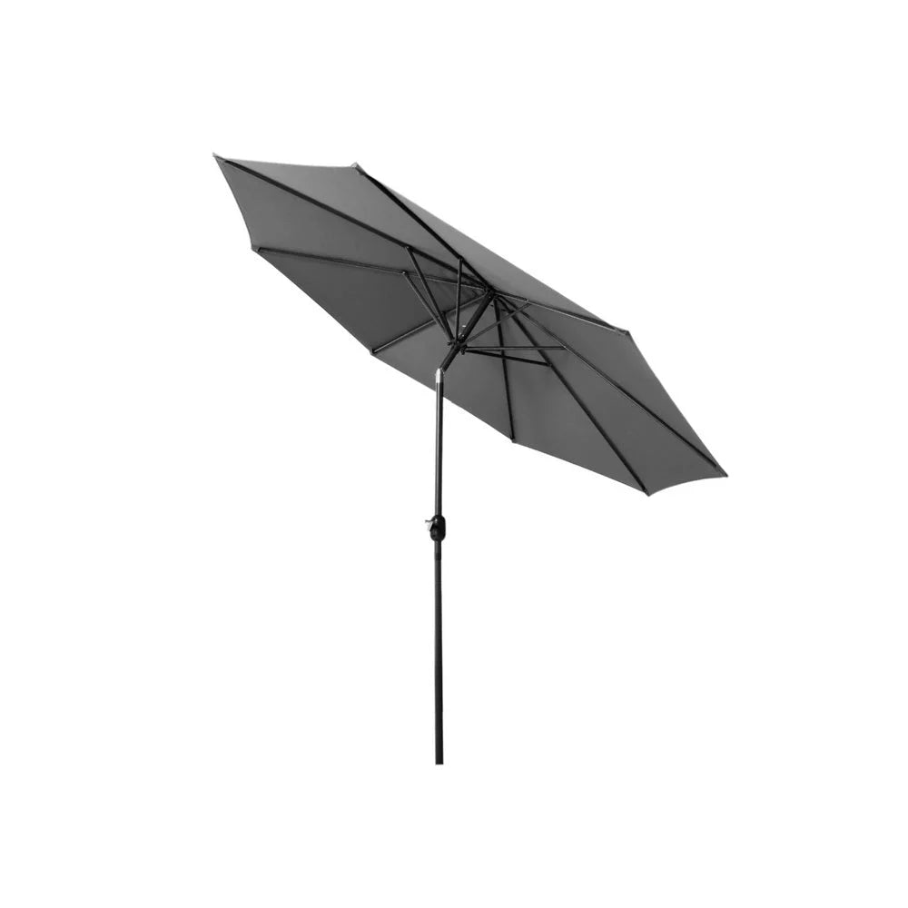 Outdoor Umbrella 2.7M Beach Pole Tilt - Sun Patio UV