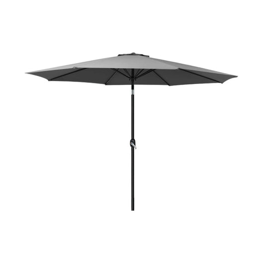 Outdoor Umbrella 2.7M Beach Pole Tilt - Sun Patio UV