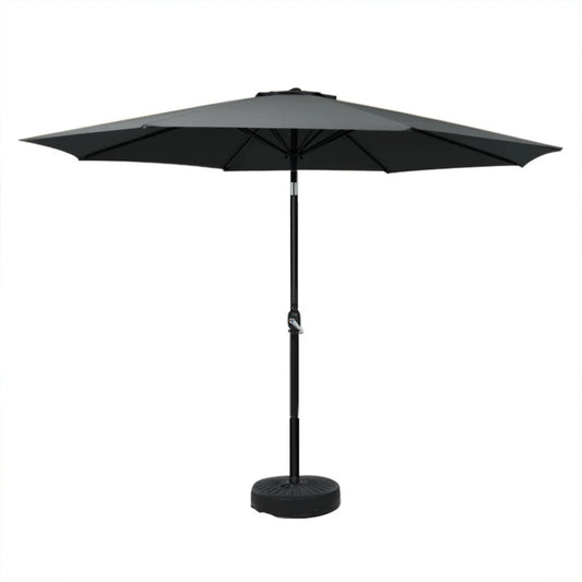 Outdoor Umbrella 3M Base Beach Pole Garden Tilt Sun Patio