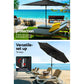 Outdoor Umbrella 3M Base Beach Pole Garden Tilt Sun Patio