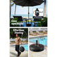 Outdoor Umbrella 3M Base Beach Pole Garden Tilt Sun Patio