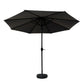 Outdoor Umbrella 3M Base Beach Pole Garden Tilt Sun Patio