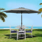 Outdoor Umbrella 3M Base Beach Pole Garden Tilt Sun Patio