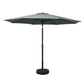 Outdoor Umbrella 3M Base Beach Pole Garden Tilt Sun Patio
