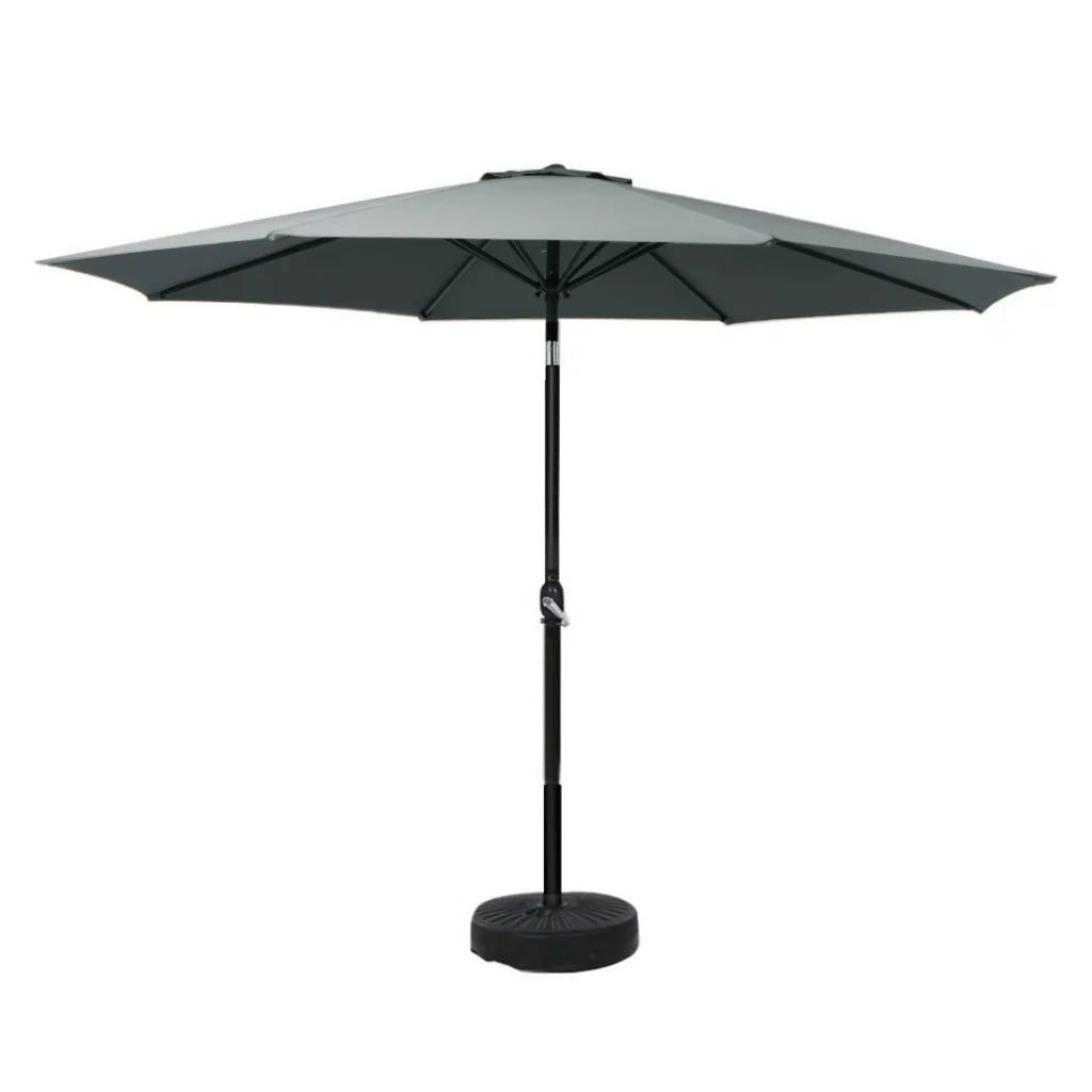 Outdoor Umbrella 3M Base Beach Pole Garden Tilt Sun Patio