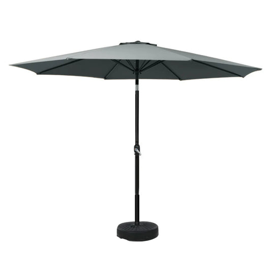 Outdoor Umbrella 3M Base Beach Pole Garden Tilt Sun Patio