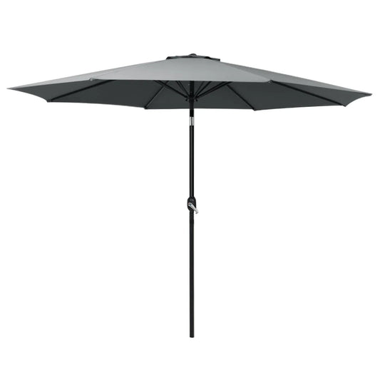 Outdoor Umbrella 3M Beach Pole Garden Patio Tilt - Charcoal