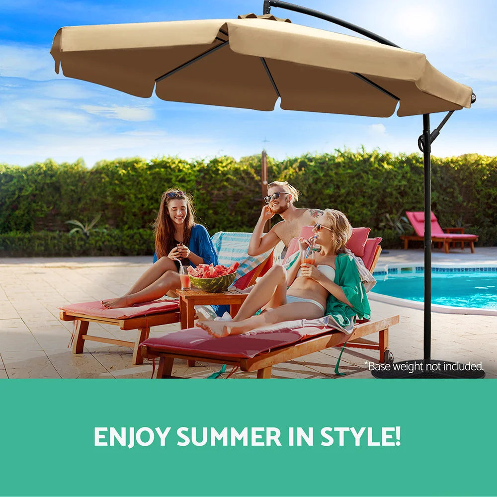 Outdoor Umbrella 3m, Beige