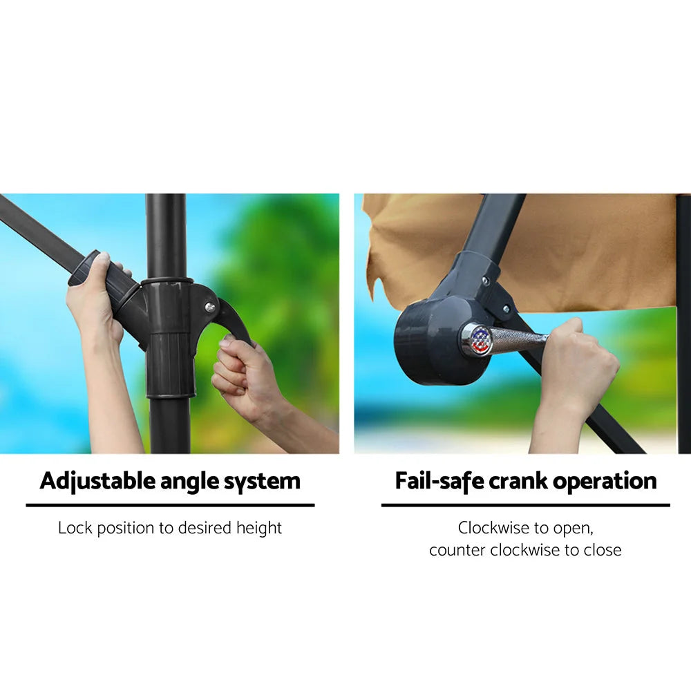 Outdoor Umbrella 3m, Beige