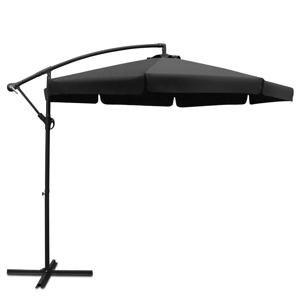 Outdoor Umbrella 3m Black - Outdoor