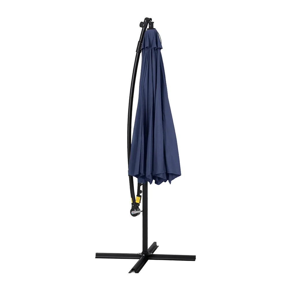 Outdoor Umbrella 3M Cantilever Beach LED - Umbrella Garden