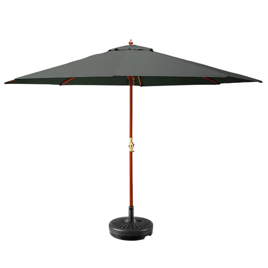 Outdoor Umbrella 3M Pole with Base Stand Sun Garden Deck