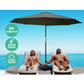Outdoor Umbrella 3M Pole with Base Stand Sun Garden Deck