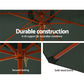 Outdoor Umbrella 3M Pole with Base Stand Sun Garden Deck