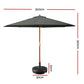 Outdoor Umbrella 3M Pole with Base Stand Sun Garden Deck