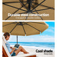Outdoor Umbrella 3M with 48x48cm Base Cantilever Sun Beach