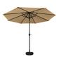 Outdoor Umbrella 3M with Base Pole Tilt Beach Garden Patio