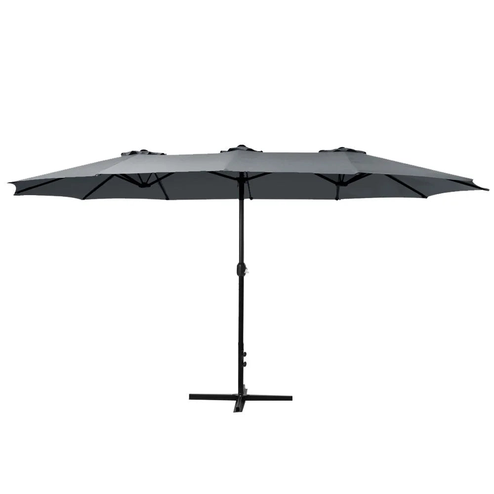 Outdoor Umbrella 4.57M Beach Pole Garden Tilt