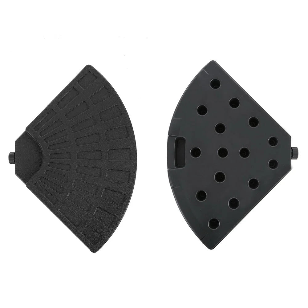 Outdoor Umbrella Stand 4 x Base Pod Plate Sand/Water Patio