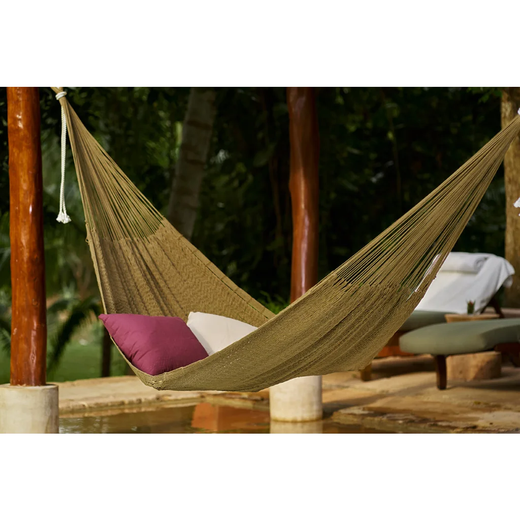 Outdoor undercover cotton Mayan Legacy hammock King size