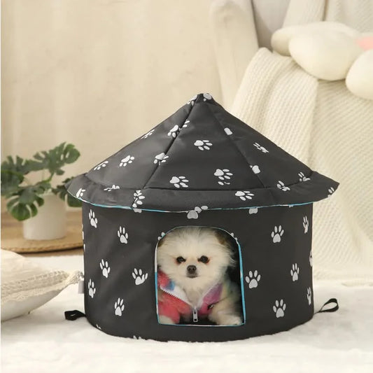 Outdoor Waterproof Cat House - Insulated Weatherproof Warm