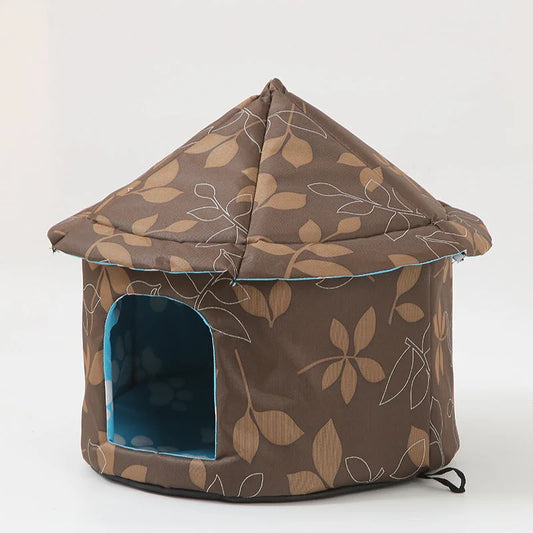 Outdoor Waterproof Cat House - Insulated Weatherproof Warm
